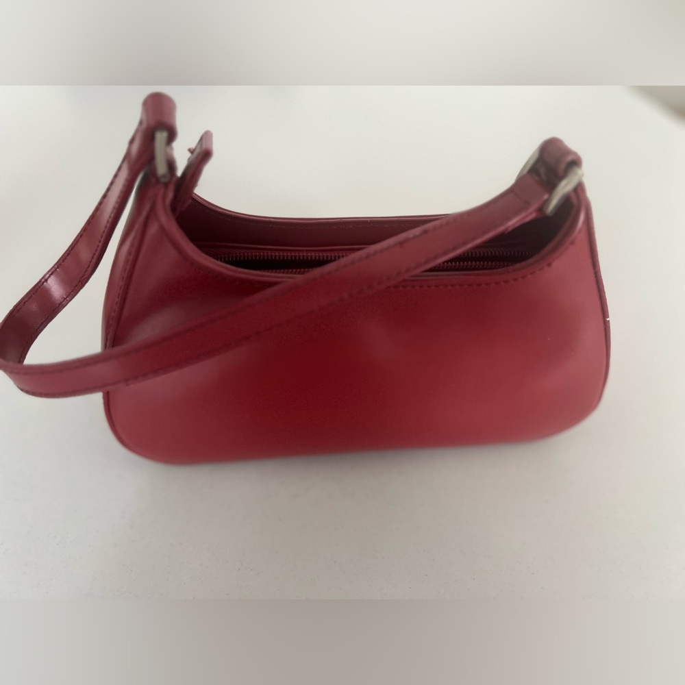 Burgundy Handbag Mini Red Shoulder Bag Purse - Picture 6 of 11